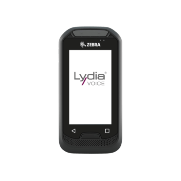 Zebra mobile device with Lydia Voice software